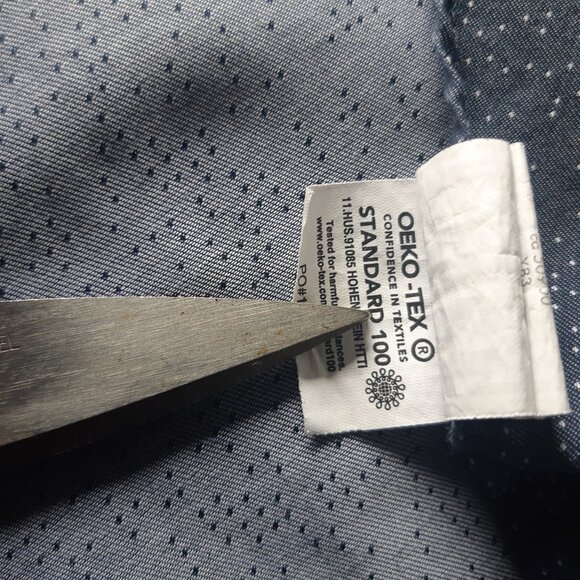 Calvin Klein Steel+ SZ 15 Slim Fit Men's Button Up Grey Shirt ⚡️BUY 3 for $55⚡️ - Picture 10 of 14